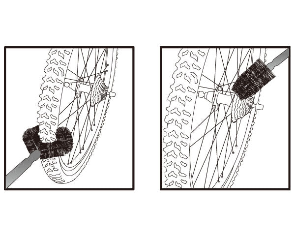 Icetoolz C124 MTB Tire And Sprocket Brush Set - Cyclop.in