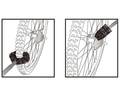 Icetoolz C124 MTB Tire And Sprocket Brush Set - Cyclop.in