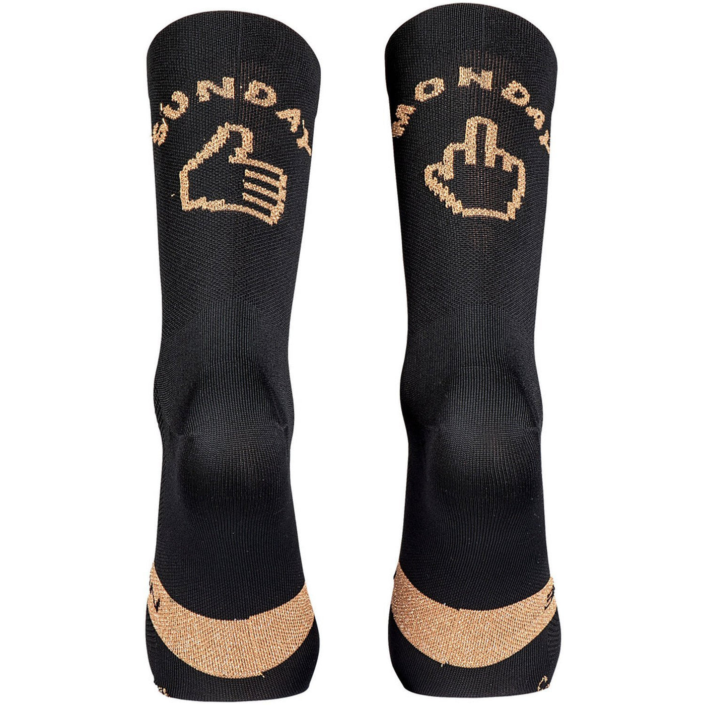 Northwave Sunday Monday Socks - Black/Gold - Cyclop.in