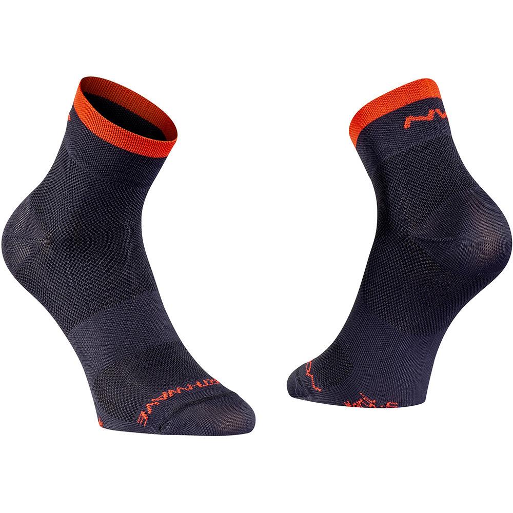 Northwave Origin Mid Socks - Black/Red - Cyclop.in