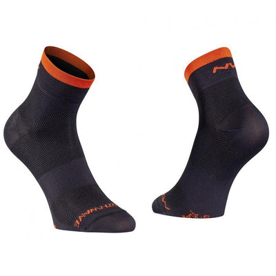 Northwave Origin Mid Socks - Black/Siena Orange - Cyclop.in