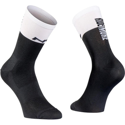 Northwave Work Less Ride More Socks - Black/White - Cyclop.in