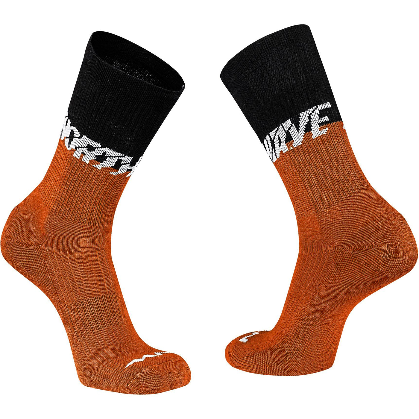 Northwave Edge Socks - Black/Siena Orange - Cyclop.in