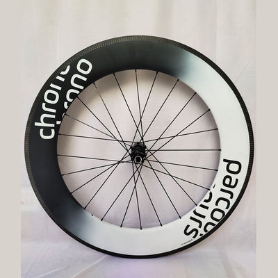 Parcours Chrono Carbon Wheelset, 77/86mm, Rim Brake - Custom Graphic - Cyclop.in