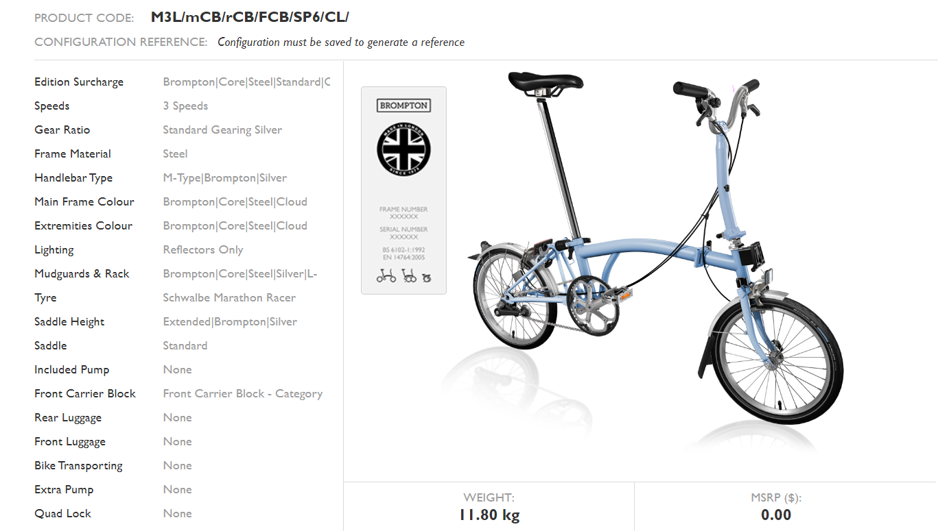 Brompton C-Line Utility Folding Bike - Cyclop.in