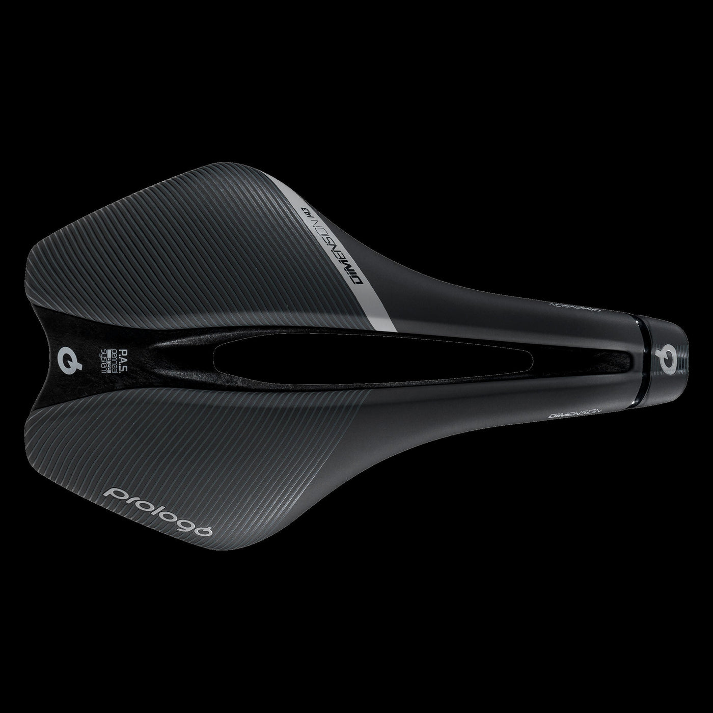 Prologo Dimension T4.0 143 Hard Saddle - Black/Silver - Cyclop.in