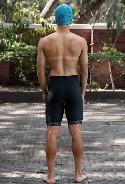 Apace Verge 2021 Mens Triathlon Padded Shorts  - Black - Cyclop.in