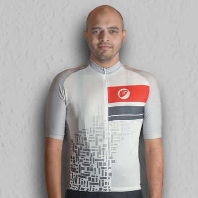 Apace Chase Snug-fit Mens Cycling Jersey - Cobbles - Cyclop.in