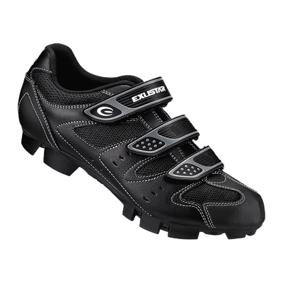 Exustar E-SM324 Mountain Bike Shoes - Black - Cyclop.in