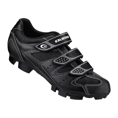 Exustar E-SM324 Mountain Bike Shoes - Black - Cyclop.in