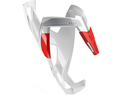Elite Custom Race Plus White Glossy - Red Graphic - Cyclop.in