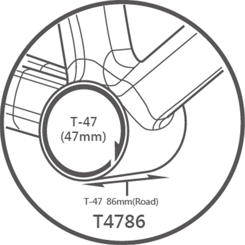 Tripeak T47 3-in-1 Bottom Bracket-NCT Ceramic-Shimano/SRAM/Rotor (86mm) - Cyclop.in