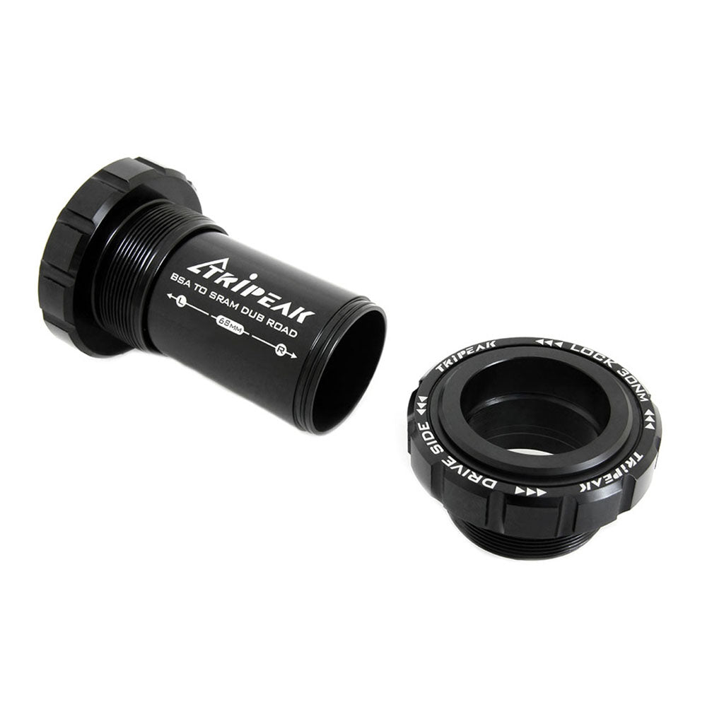 Tripeak BSA Threaded Bottom Bracket, SRAM DUB-Road - 68mm - Black - Cyclop.in