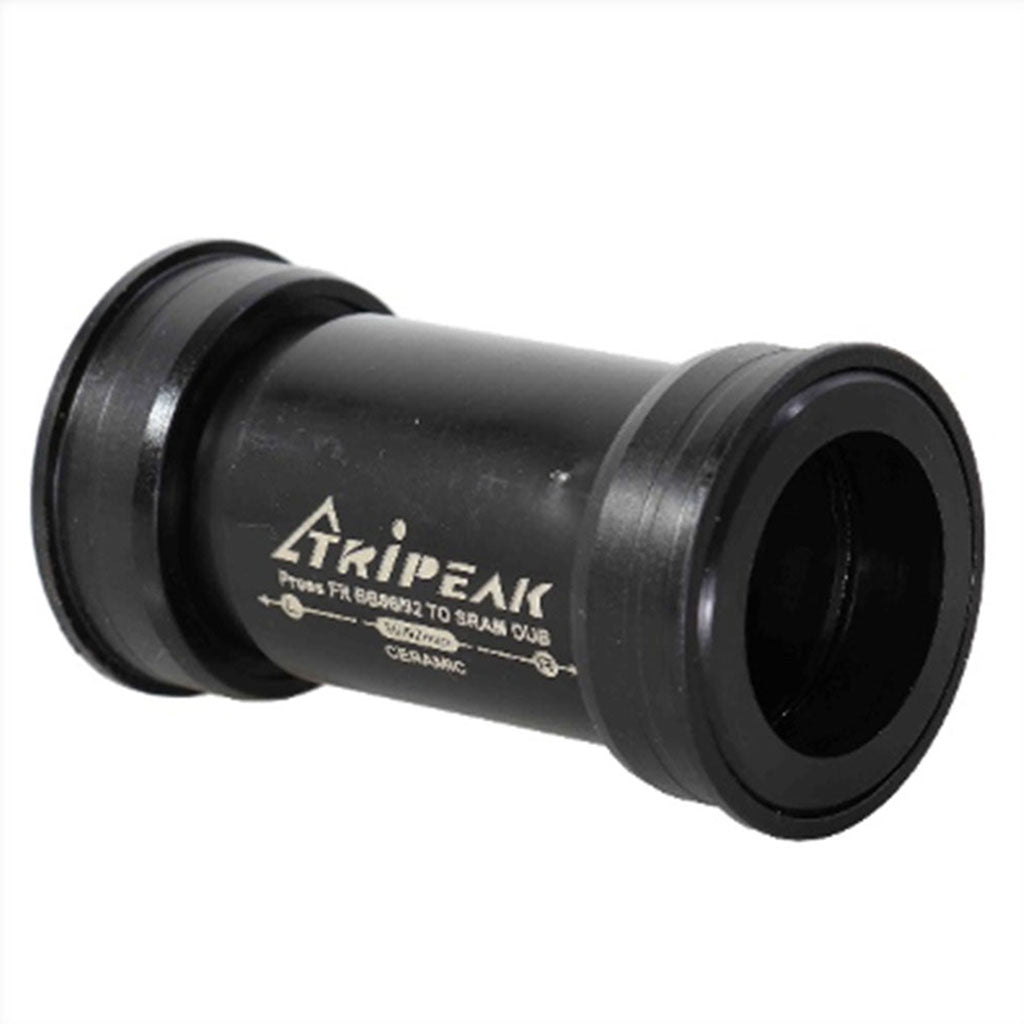 Tripeak BB86 Pressfit Bottom Bracket With Angle Contact Bearing, Ceramic, Sram Dub 86-92Mm - Black - Cyclop.in