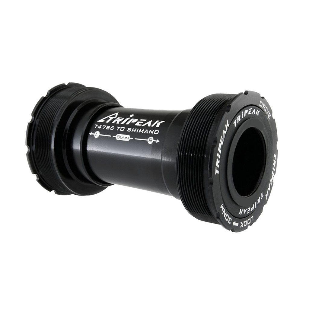 Tripeak T47 Bottom Bracket, Shimano-Road - 86mm - Black - Cyclop.in