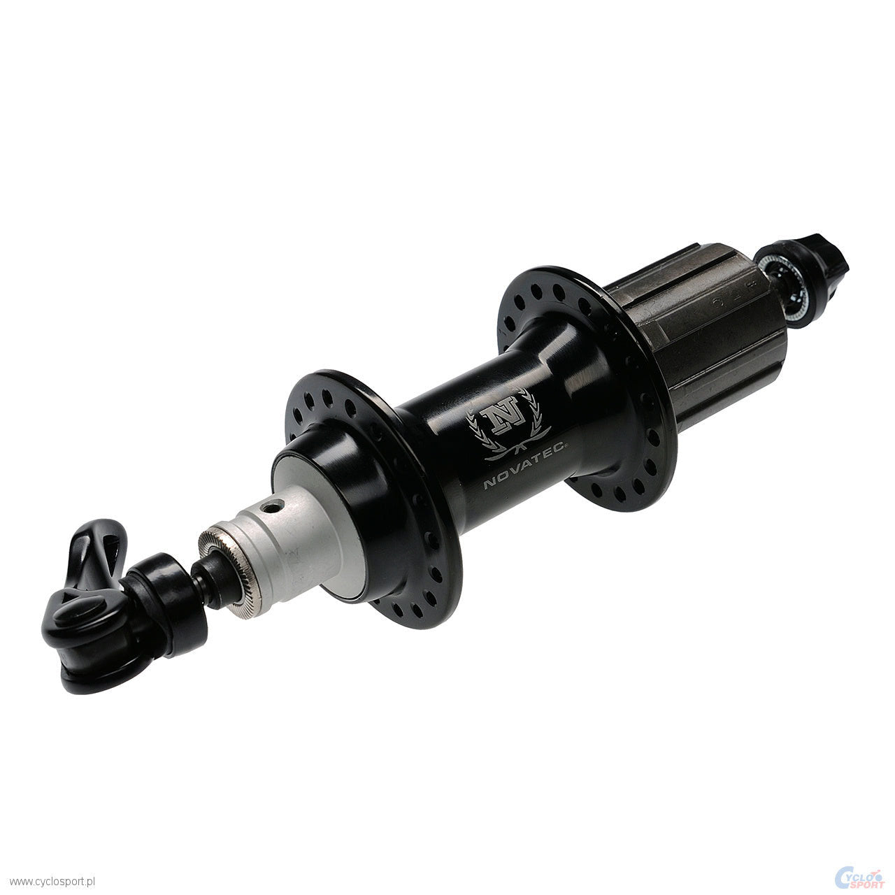 Novatec S-Elite Rim Brake Cartridge Bearings Rear HUB With Quick Release - Ano Black - Cyclop.in