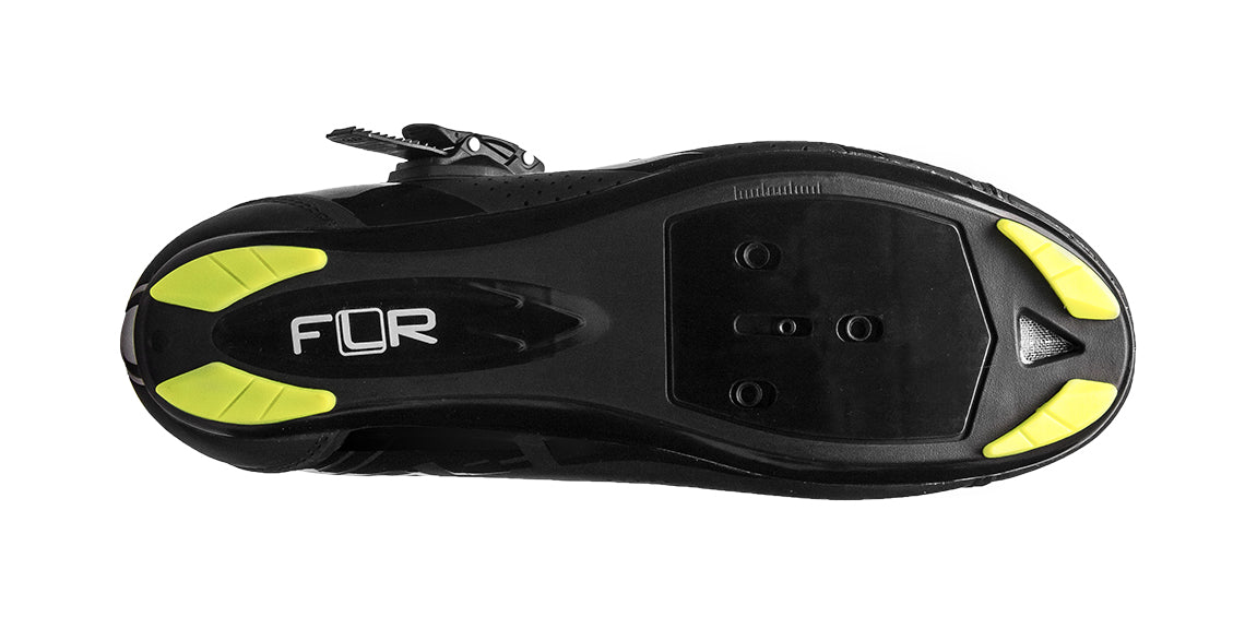 FLR F-15 High Performance Shoes - Black/N.Yellow - Cyclop.in