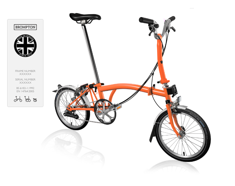 Folding outlet bike brompton