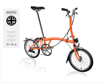 Brompton C-Line Urban Folding Bike - Cyclop.in