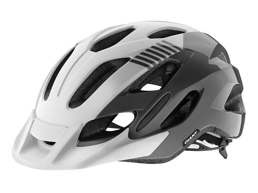 Giant Prompt Cycle Helmet Gloss Grey/White - Cyclop.in