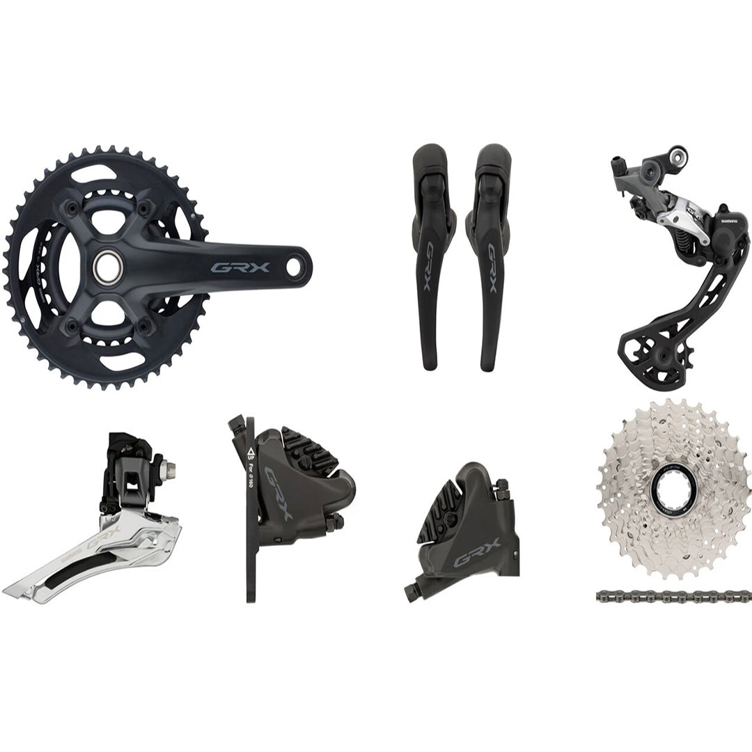 Shimano GRX-RX600 2x11 Disk Brake Groupset - 46/30T, 11-34T - Cyclop.in