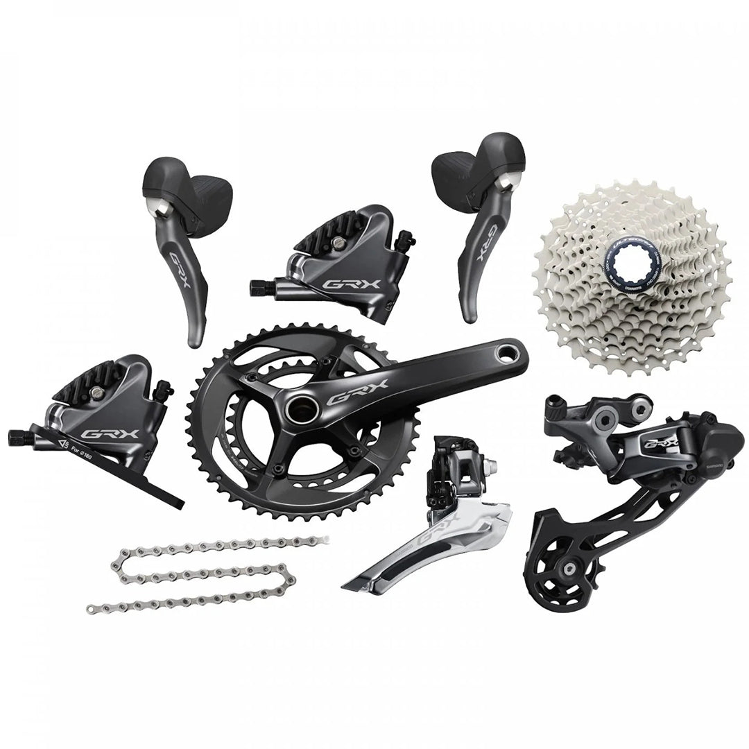 Shimano GRX-RX810 2x11 Disk Brake Groupset - 48/31T-172.5mm, 11-34T - Cyclop.in