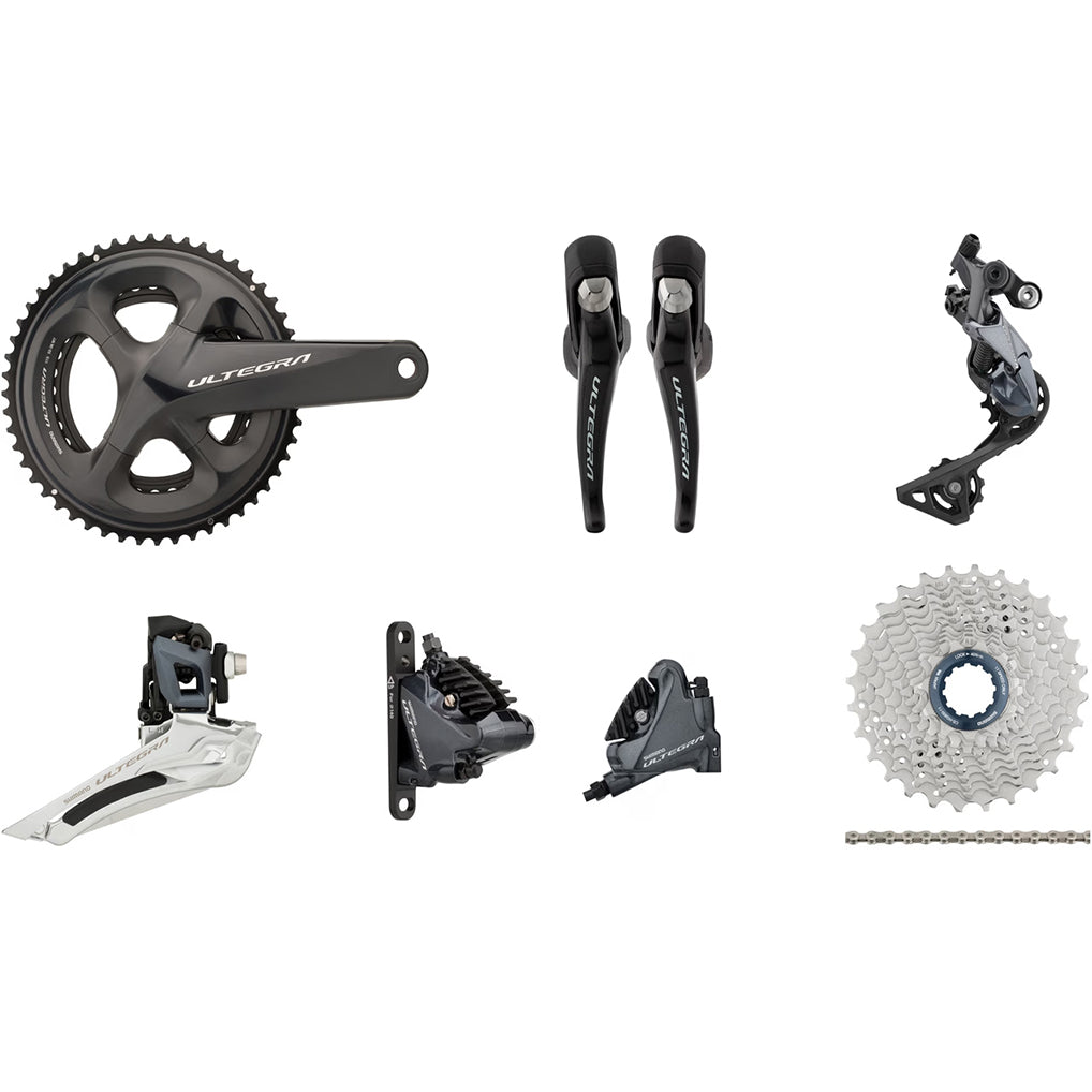 Shimano Ultegra R8020 Disk Brake Groupset - 50/34T, 11-32T - Cyclop.in