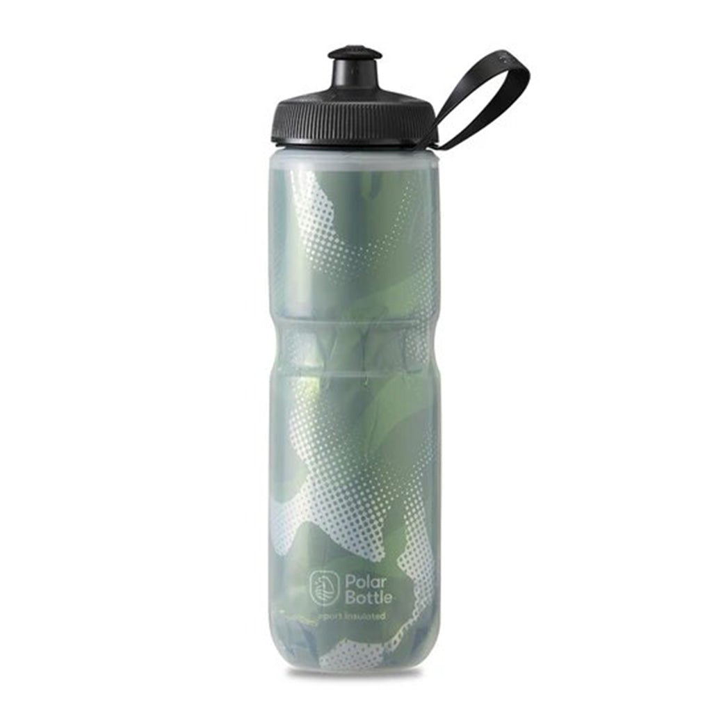 Polar Sport Insulated Contender Bottle - Olive Green/Silver - Cyclop.in