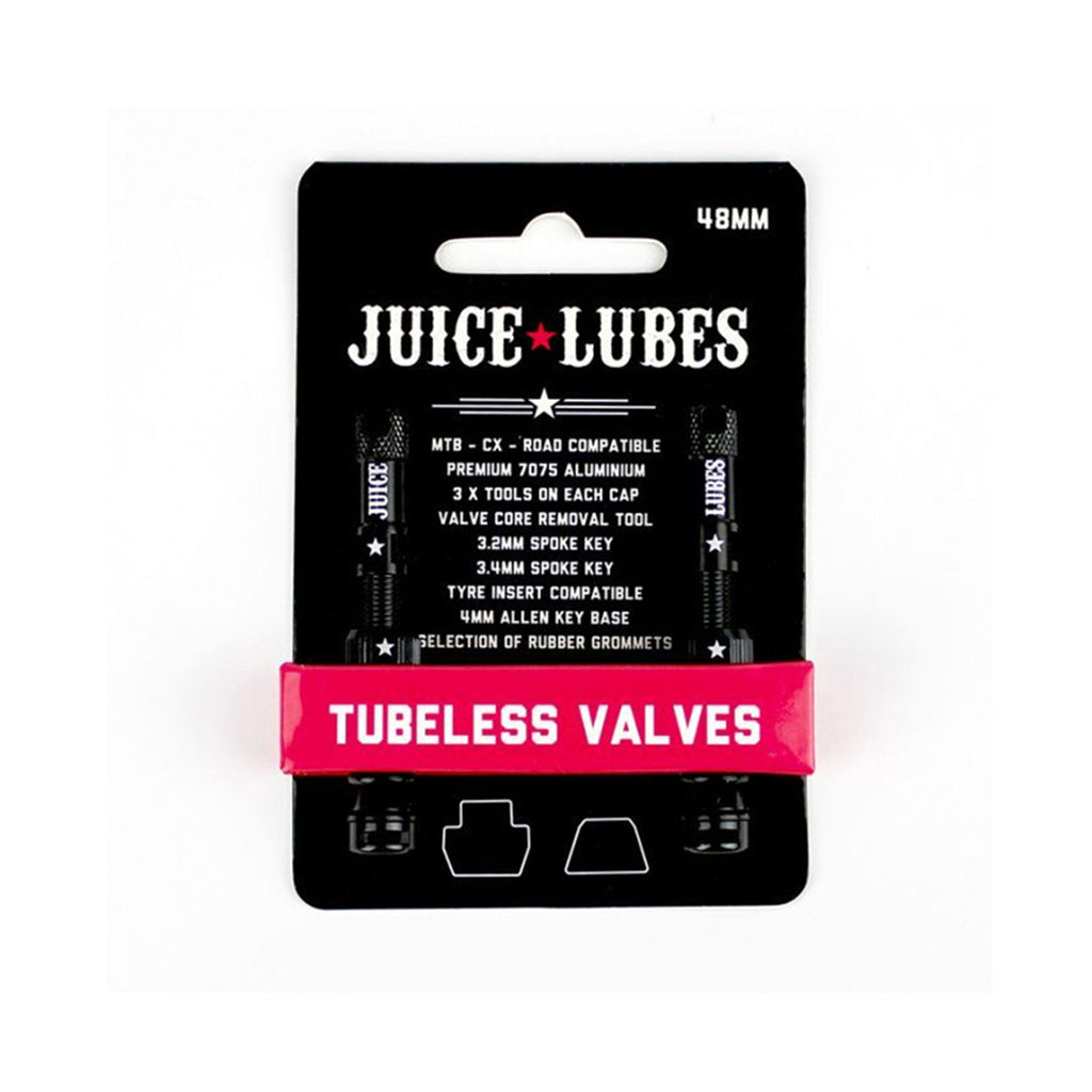 Juice Lubes Tubeless Valves 48Mm - Black - Cyclop.in