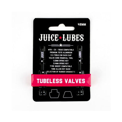 Juice Lubes Tubeless Valves 48Mm - Black - Cyclop.in