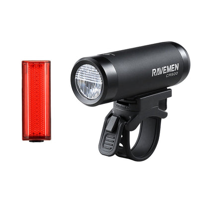 Ravemen LS-CT01 (CR500 and TR20) Light Set - Black/Red - Cyclop.in