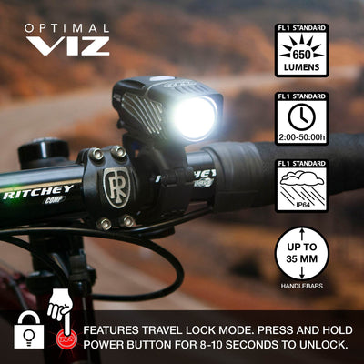 NiteRider Lumina™ Micro 650 and Vmax+™ 150 Combo Front and Rear Light Set - Cyclop.in
