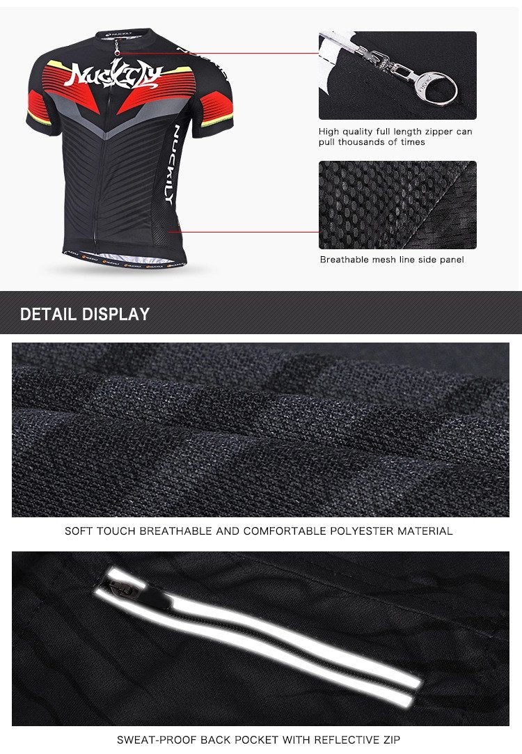 Nuckily MA021 MB021 Half Jersey And Shorts Set - Cyclop.in
