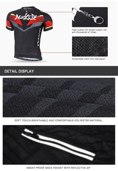 Nuckily MA021 MB021 Half Jersey And Shorts Set - Cyclop.in