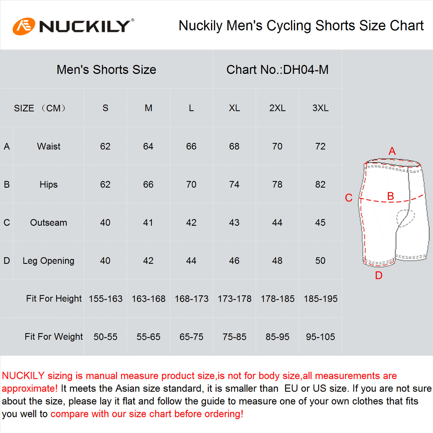 Nuckily MB003 Gel Padded Cycling Short - Cyclop.in