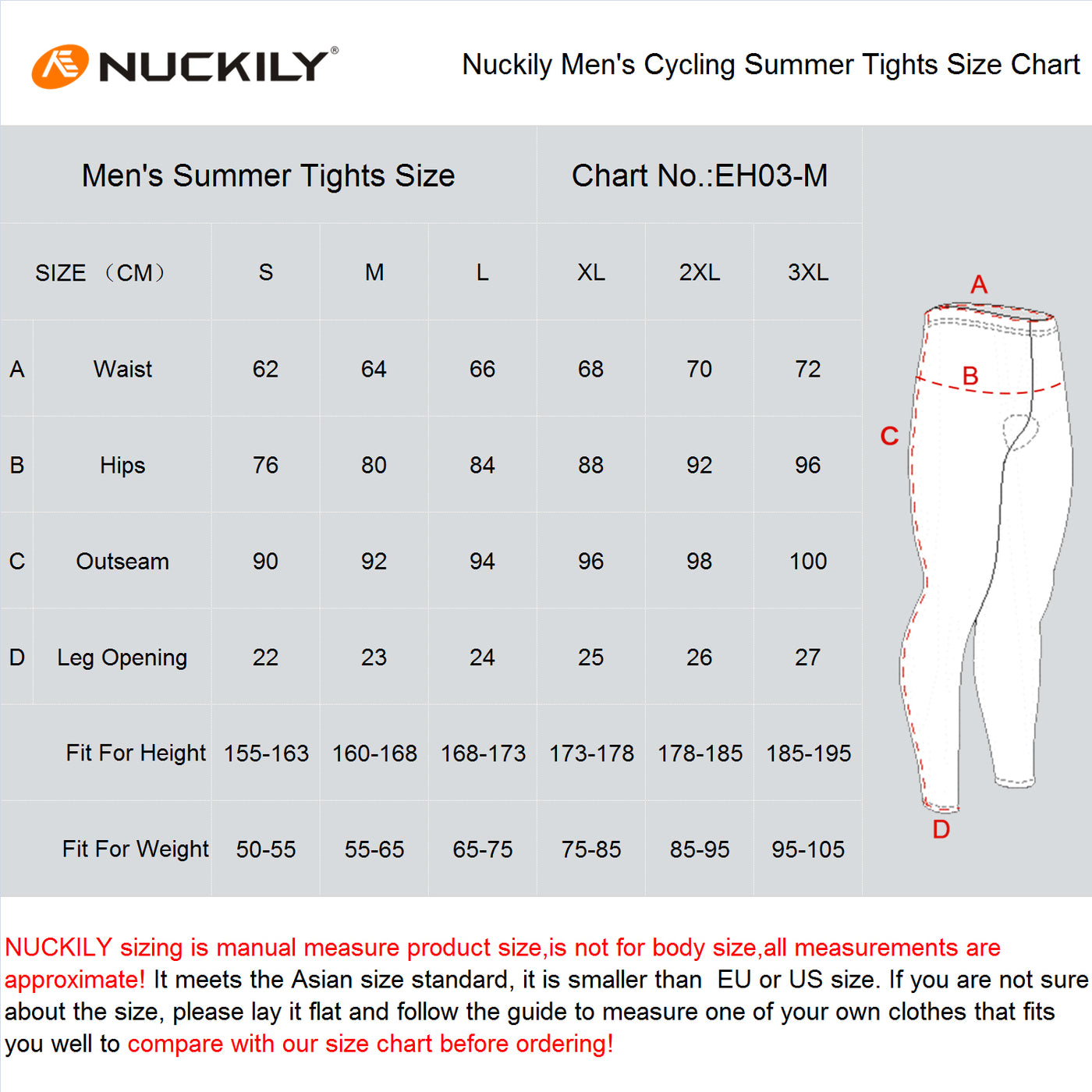 Nuckily MD006 Long Distance Multi Gel Padded Cycling Pants - Cyclop.in