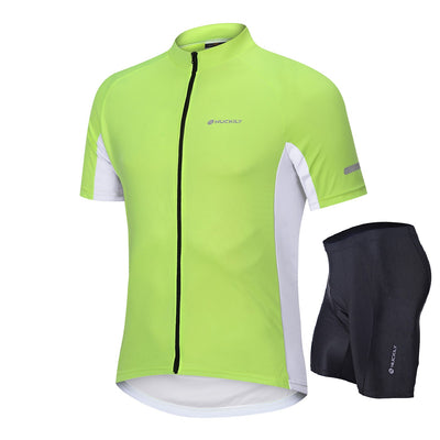 Nuckily MG043 NS355 Half Jersey And Shorts Set - Green - Cyclop.in
