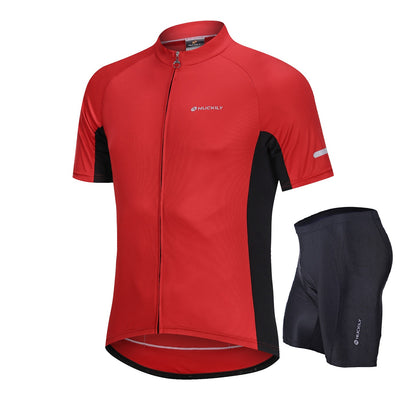 Nuckily MG043 NS355 Half Jersey And Shorts Set - Red - Cyclop.in