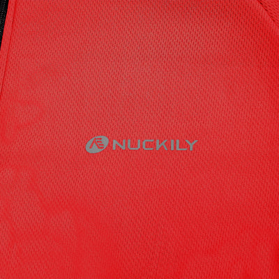 Nuckily MG043 NS355 Half Jersey And Shorts Set - Red - Cyclop.in