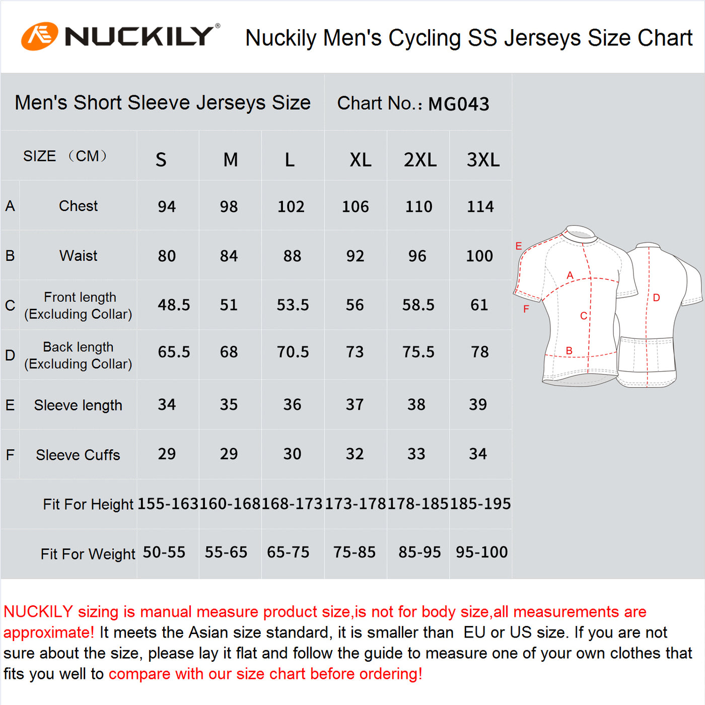 Nuckily Mycycology MG043 Short Sleeves Cycling Jersey  - Red - Cyclop.in
