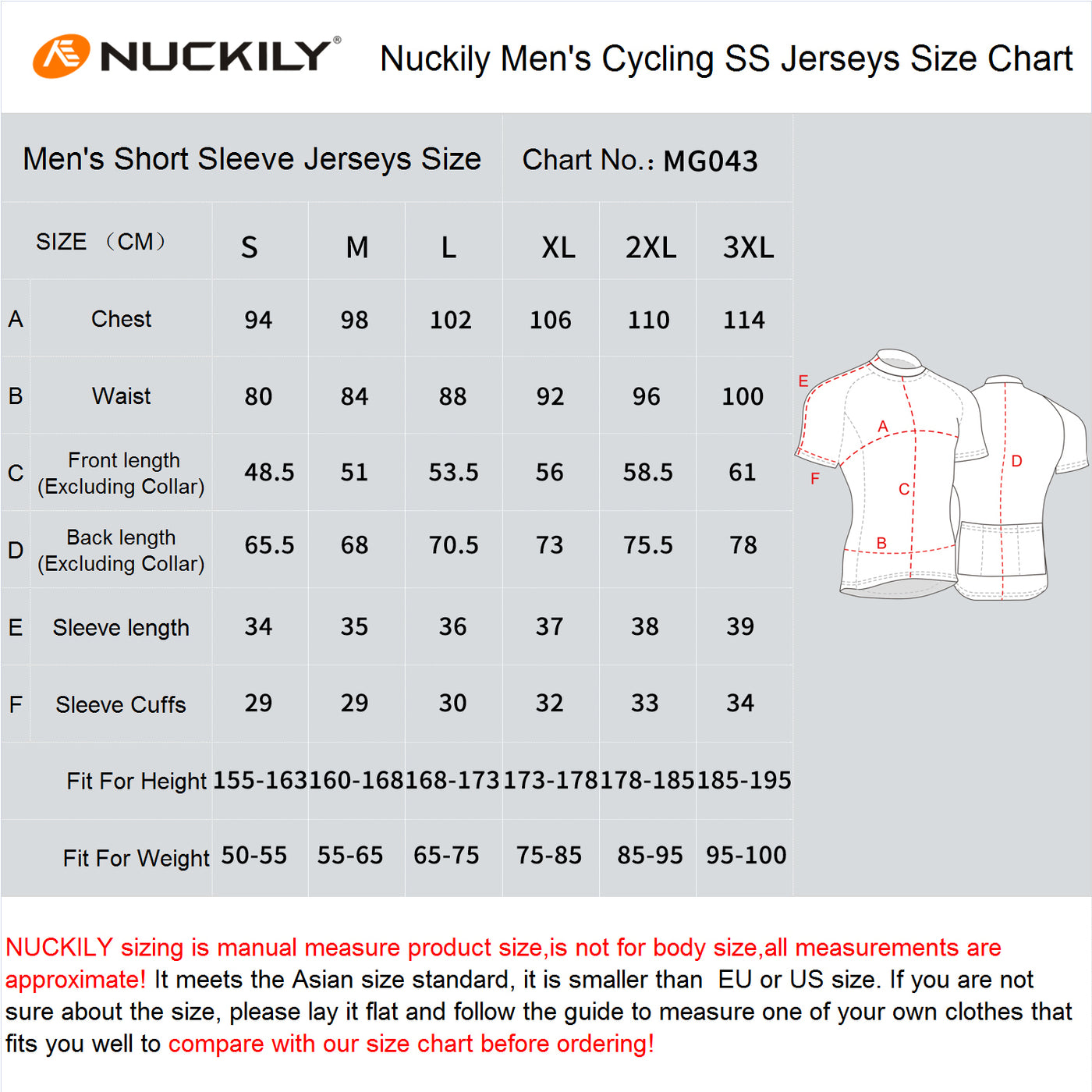 Nuckily MG0043 Short Sleeve Cycling Jersey - Cyclop.in
