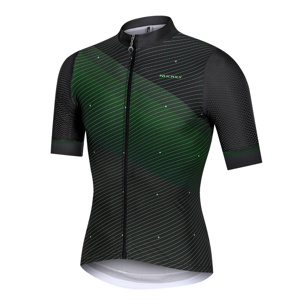 Nuckily MG045 Short Sleeve Cycling Jersey - Green - Cyclop.in