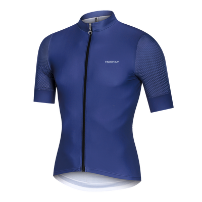 Nuckily MG054 Short Sleeve Cycling Jersey - Blue - Cyclop.in