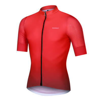 Nuckily MG054 Short Sleeve Cycling Jersey - Red - Cyclop.in