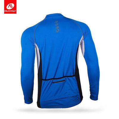 Nuckily Mycycology MH008 Full Sleeves Cycling Jersey - Blue - Cyclop.in