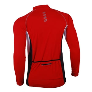 Nuckily Mycycology MH008 Full Sleeves Cycling Jersey - Red - Cyclop.in