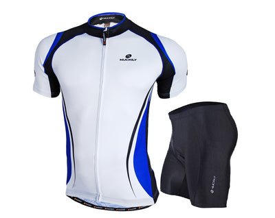 Nuckily NJ502 NS355 Half Jersey And Shorts Set - Blue - Cyclop.in
