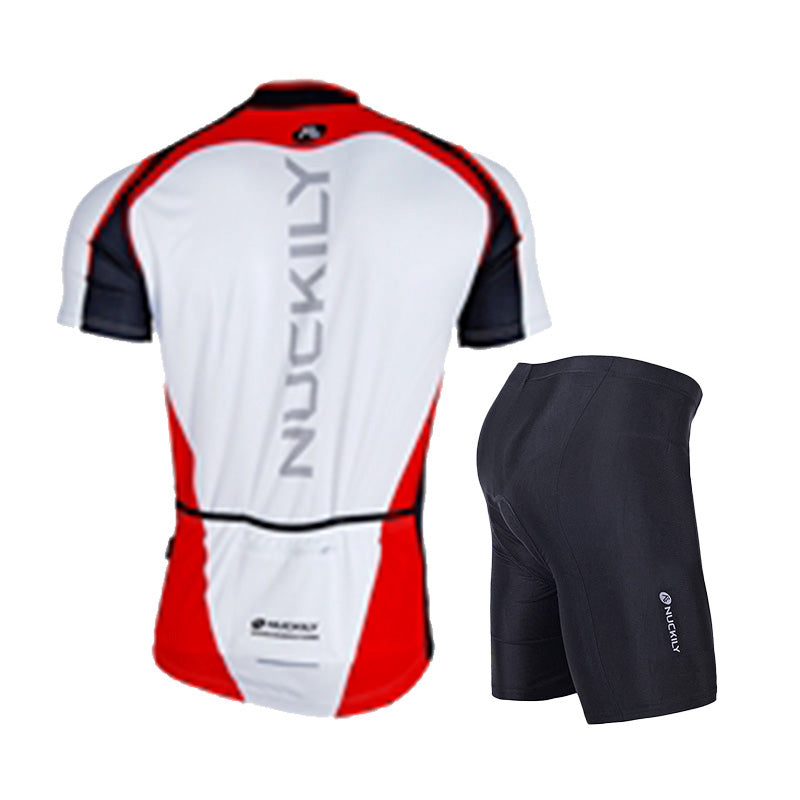 Nuckily Mycycology NJ502-NS355 Half Sleeves Jersey and Gel Padded Shorts Red - Cyclop.in