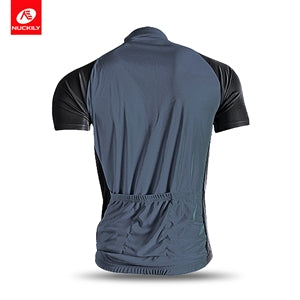 Nuckily Mycycology NJ601 Short Sleeves Cycling Jersey - Grey - Cyclop.in