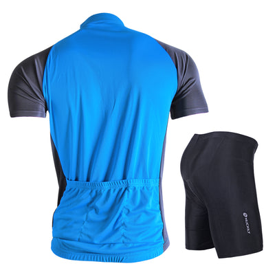 Nuckily NJ601 NS355 Half Jersey And Shorts Set - Blue - Cyclop.in
